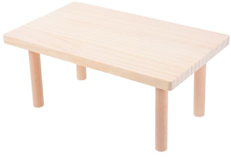 VILLCASE Hamster Holzplattform Dicke Holzplatte Kauspielzeug Zweite Etage Käfig Zubehör Zwerghamster Brückenkäfig Dekoration für Gesunden Kleintierspaß