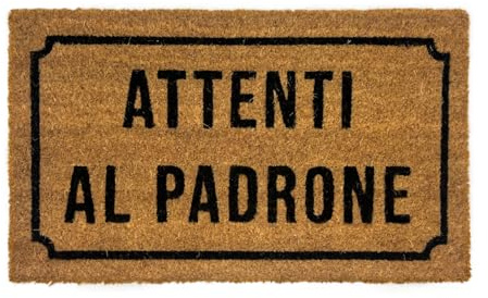 BIANCHERIAWEB Zerbino Entrata Ingresso Casa Antiscivolo Cocco Allegro Attenti Al Padrone