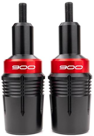 Deslizador Accesorios para Motocicleta: Protector De Escape, Protector contra Caídas, Motor, Protectores Chasis para para Z900 Topes Anticaida(Rojo,X-2)