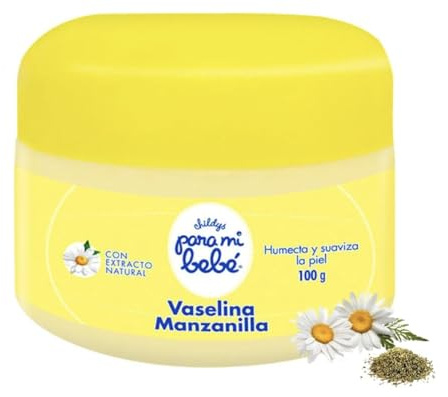 Chamomile Infused Petroleum Jelly for Baby & Sensitive Skin – Gentle Moisturizing Skin Protectant – Softens & Locks in Moisture – Natural Chamomile Extract – 100g (3.5 oz)