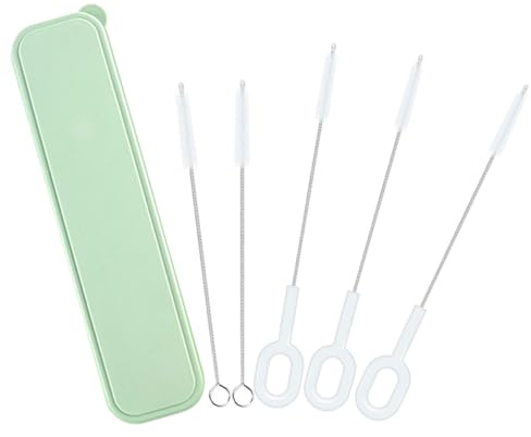ELAYARD Set de Brosses de Nettoyage pour Pailles et Gobelets en Pp, Brosse Douce et Longue, Protège la Surface des Bouteilles, Usage Sûr pour Biberons et Pailles