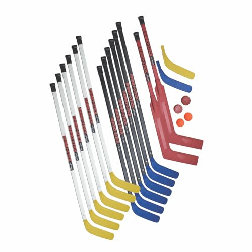 Champion Sports RHINO® Stick Senior Hockey Set – 47, Blue/Yellow