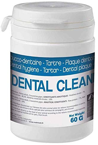 NUTRIVET - Dental Cleaning - Ergänzungsfuttermittel - Hunde & Katzen - Mundhygiene - Glas 60 g