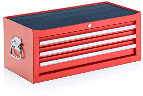 Werkzeugkiste, Aufsatz, 3 Schubladen, rot