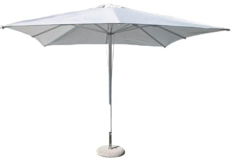 MilaniHome.it - ombrellone in Alluminio 3 x 3 di Design per Esterno Giardino cm 300 l x 300 pdi coloreBianco