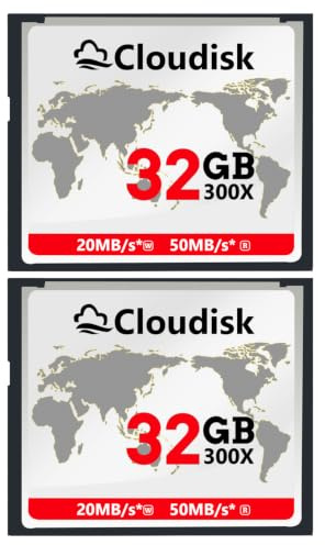 Cloudisk Pack von 2 Compact Flash Card (32GB)