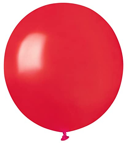 Kuvert 25 st högkvalitativa naturliga latexballonger G150 (Ø 48 cm/19 tum) pärlröd
