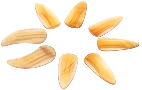 8st Guzheng-nägel Musikinstrument Auswählen Zither Fingerpick Guzheng Übungswerkzeuge Daumenpicks Fingerpicks Zithern Fingerspitzenabdeckungen Nagel Kind Bahre Hörner