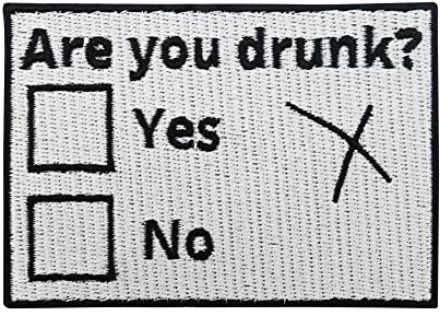 Finally Home Patch zum Aufbügeln - Are you Drunk? | Alkohol Patches, Bundeswehr Bügelbild, Saufen Aufbügler, Bier Aufnäher