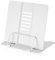 Soporte para libros de metal ajustable de 6 niveles Soporte para recetarios y libros, soporte para libros de cocina, tamaño 200 x 150 x 185 mm / 7,87 x 5,9 x 7,3 pulgadas - Blanco