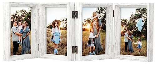 Bilderrahmen 13x18 cm für 4 Fotos Bilderrahmen Collage Mehrere Fotos Weiß