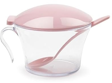 Zuccheriera in Plastica con Cucchiaino da Tavola 320 ml Vari Colori