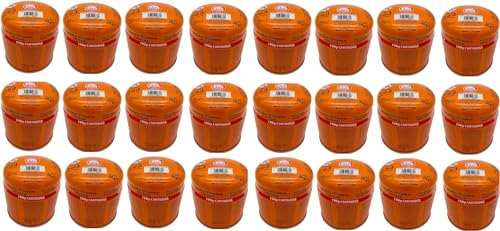 SMH LINE® 24x 190g Butan Stechkartusche Universal Gaskartuschen mit Sicherheitsventil Bunsenbrenner Gas Propan Mix Campingkocher Gaskocher Gasheizung Lötbrenner Gas-Stop-System