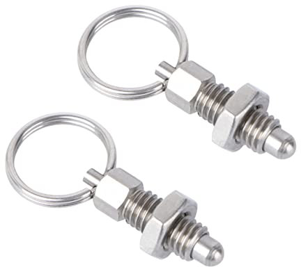 ARTIBETTER 2pcs Stainless Steel Knob Plunger Spring Pins Mechanical Accessories Screw-type Spring-loaded Catch for Industrial Use