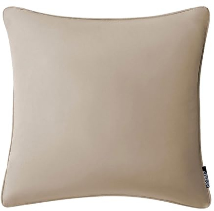 ROOM99 Aura - Funda de cojín Decorativa (45 x 45 cm), diseño Moderno y estético, Color Beige, 1 Unidad