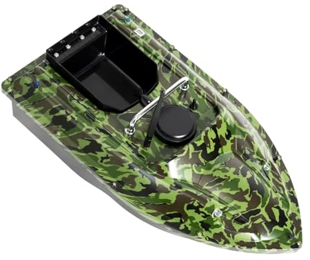 Konfiur RC Futterboot Angeln, Fischköder Boot Futterboot Angelköderboot Boot Ferngesteuert Stunden Fahrzeit - Reichweite 500 Meter Geeignet für den Angelsport (Tarnung)