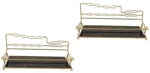 PRETYZOOM 2st Badezimmer Halskettenhalter Ringablage Schmucktablett Parfüm-waschtisch Nagelkunst-Palette Organizer Für Elektrische Zahnbürsten Zahnbürstenhalter Für Badezimmer Eisen