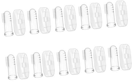 BAZEITFLOW Baby Finger Toothbrush Set 10pcs with Case Soft Silicone Infant Finger Toothbrush for Baby Teeth Cleaning and Teething Care Toddler Oral Hygiene Tool for Newborn
