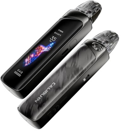 For Uwell Caliburn G4 Pro Kit 35 W (Gris Hierro) Batería 1800mAh 3 ML 0,4 Ω/0,6 Ω Cartucho Caliburn GPP Pod Atomizador MTL/RDL Vaporizador pantalla ultrairrompible de 2,51'' Original - No Nicotine