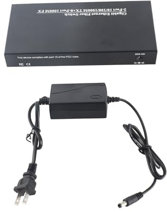 GearWell Gigabit Ethernet Switch, switch in fibra ottica, ricetrasmettitore in fibra SFP, interruttore di rete 1,25 g, 10 100 mbps convertitore media
