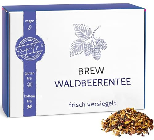 Exotischer Waldbeerentee lose, perfekter Weihnachtstee & Wintertee | loser Früchtetee mit Apfel, Hibiskusblüten, getrockneten Beeren & Zimt | Besonderer halswärmender Winterzaubertee, BREW 180g