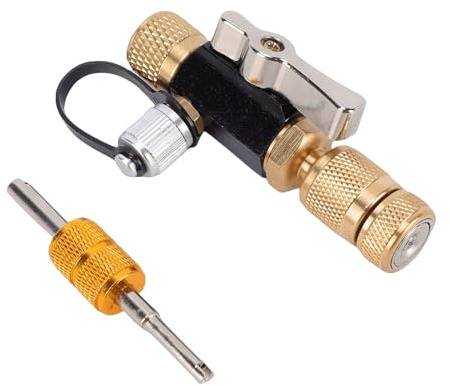 Fabater Outil de Retrait de Noyau de Valve, Outil D'installation Efficace de Joint à Bille à Double Joint Torique pour R1234yf HVAC, 1/4 Po pour L'entretien de la Climatisation