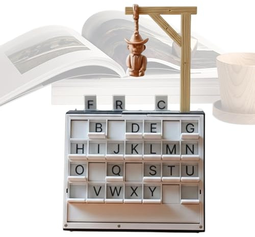 H-angman-Spiel – lehrreiches, tragbares Wort-Ratespiel für Partys | 3D-gedruckte magnetische Schachspiele für Frauen, Männer, Zuhause, Reisen, Urlaub, Party, Freunde, Familienabend