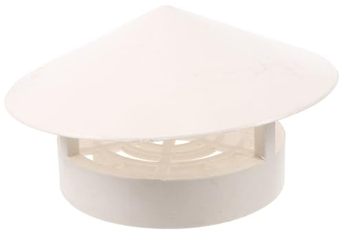 GAROZATION Copertura Antipioggia per Sfiato Tetto in Pvc 160-250 Mm, Cappuccio Protettivo per Stufa e Ventilazione Resistente alle Intemperie, Accessorio Facile da Installare per Scarico