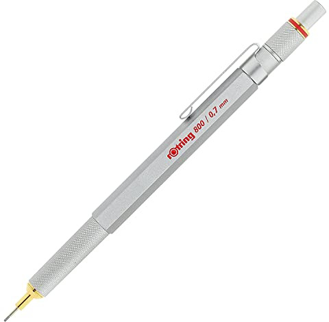 rOtring 800-Druckbleistift , 0,7 mm , Silberfarbener Schaft