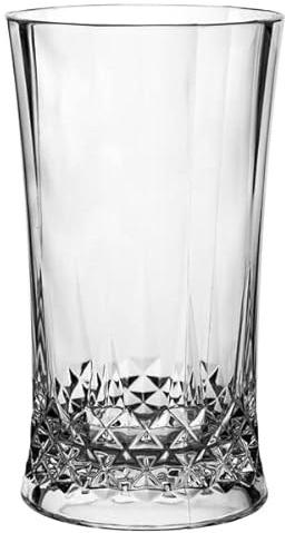 Utopia Gatsby Polycarbonate Hiball Glasses 16oz / 460ml - Set of 4 - Plastic Highball Tumblers