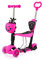 YOLEO Monopattino per Bambini 5-in-1, Monopattino 3 Ruote Lampeggianti in LED, Kids Scooter, Con Sedile Estraibile/Monopattino Bambini 2 a 8 Anni, Carico Massimo 50 Kg (5-in-1 Rosa)