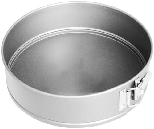 Samuel Groves Great British Bakeware 8 Superior Non-Stick Spring Form Cake Tin, Round 9 Inch Cake Tin with Loose Base for Easy Release, Fridge & Freezer Safe, Cheesecake, UK Made