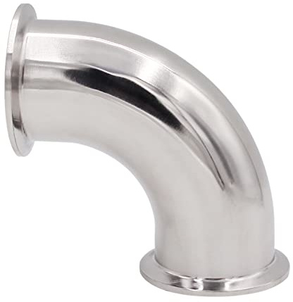 DERNORD Elbow 90 Degree Sanitary Pipe Fitting SS304 Tri Clamp (2 Tube OD)