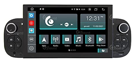 Autoradio Custom Fit per Fiat Panda Android GPS Bluetooth WiFi Dab USB Full HD Touchscreen Display 7 processore 8core e comandi vocali!