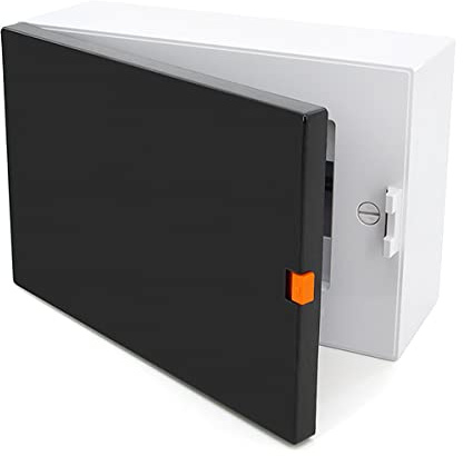 Caja de fusibles IP40, caja de distribución, montaje en pared, distribuidor pequeño, 9 módulos, 1 fila, para la instalación en casa