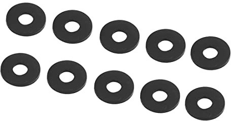 PATIKIL 16mm OD 6mm ID 1.5mm Spessore Gomma Piatto Rondella, Rondella per Acqua Tubo Rubinetto Tubo, 100pz