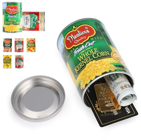 Fake Whole Kernel Corn Can Safes Diversion Secret Stash Safes