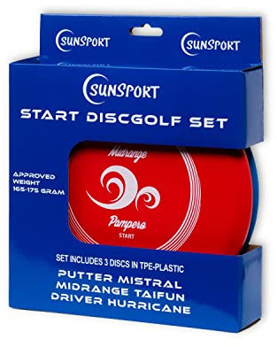 Sunsport Discgolf Set Start, Putter, Mid Range und Treiber