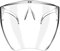 Bouclier Transparent Masque de Protection Transparent Visor Masque de Protection Contre Le Visage Complet à poussière