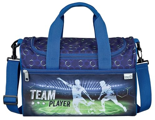 Scooli - Team Player Sporttasche für Kinder - Geräumiges Hauptfach - Verstellbarer Schultergurt - Fußball-Design - Robust
