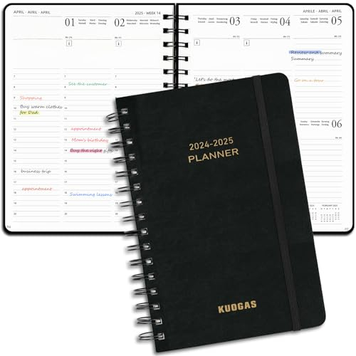 A5 Terminplaner 2025 - Minimalistischer Buchkalender A5 2025 - Für mehr Organisation - Wochenplaner 2025 - Terminkalender Buch 2025 - Minimalistischer Planer Kalender 2025, August 2024 – Dezember 2025