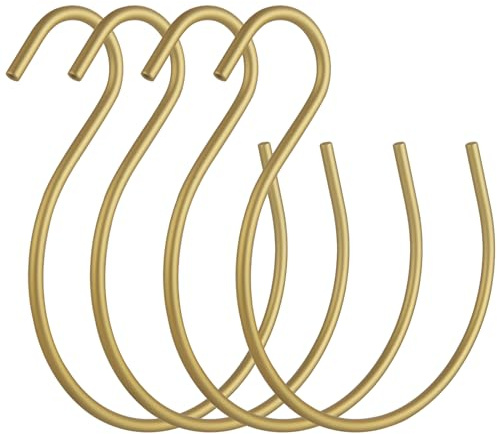 4Pcs Gold Hat Hanger,Scarf Ring Hangers,Multi-Purpose Circle Storage Hook,for Baseball Caps,Belt,Ties,Belts,Scarves,Shawls