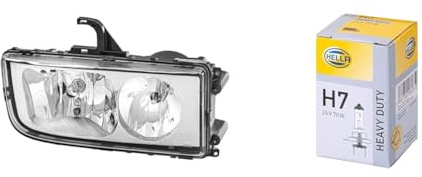 Halogen-Hauptscheinwerfer - für u.a. Mercedes-Benz Axor II - ECE - für Rechtsverkehr - rechts & Halogen-Glühlampe - Sockelausführung Glühlampe: PX26d - Schachtel - Menge: 1