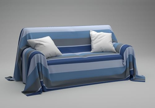 Dorian Home - Copriletto Matrimoniale Estivo e Primaverile 270x270 Cotone 100% Puro e Resistente Ideale come Telo Copridivano Arredo e Copritutto Multiuso, Copri Divano e Coperta Matrimoniale Leggera