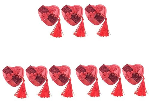 9 Stk leere Kisten bügeln bastel box chocolate box hochzeitsgeschenk süsigkeit pralinenschachteln Kerzenwachshalter selber machen Partygeschenken Schokoladendosen rot minkissy