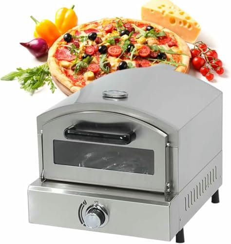 GZYHDC Forno per Pizza Elettrici Interni, Forno per Pizza Commerciale da 12 Pollici con Griglia, Vassoio, Manico E Padie per La Casa E Il Ristorante, A Gas.