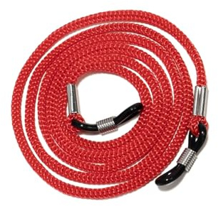 WWHJR Correa ajustable para gafas deportivas, unisex, diseño antideslizante, de poliéster, para actividades diarias, cuerda para gafas, rosso, Talla única