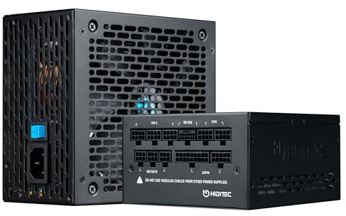 Hiditec GDX750 v3 | Fuente Alimentación 750W Full Modular | 80 Plus Gold | ATX 3.1 y PCIe 5.1 | Cable nativo 12V-2x6 para NVIDIA | DC-DC | Ventilador FDB 140 mm ultra silencioso