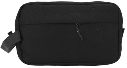 Jiawu Bolsa de Baño Suspendida Organizador de Almacenamiento Masculino con un Viaje de Agua para un Viaje de Negocios, un Material Robusto de Nylon (Black)