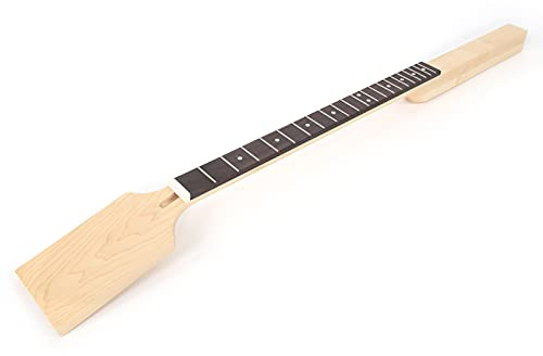 RiToEasysports Gitarrenhals, 35,6 Zoll Ahorn-Palisander-Griffbrett, Ersatz-Saiteninstrument-Zubehör für Gitarrenteil